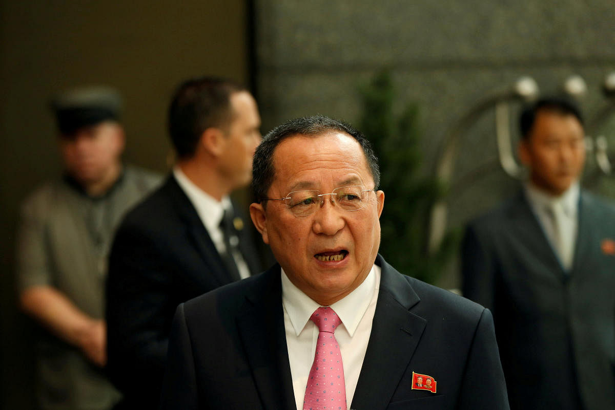 North Korean Foreign Minister Ri Yong-ho.(Reuters File Photo)