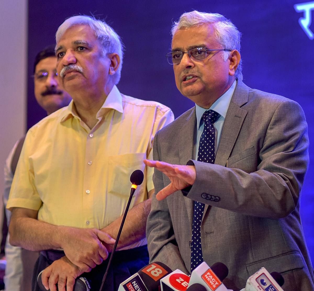 Chief Election Commissioner OP Rawat addreses a press conference at the end of his two-day visit to review preparations for the Rajasthan Assembly elections, in Jaipur, on Tuesday. PTI