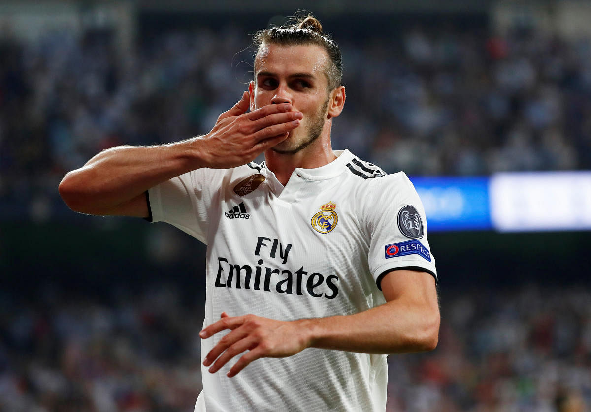Real Madrid's Gareth Bale will be looking to inspire his side when they take on Atletico Madrid on Saturday. REUTERS 
