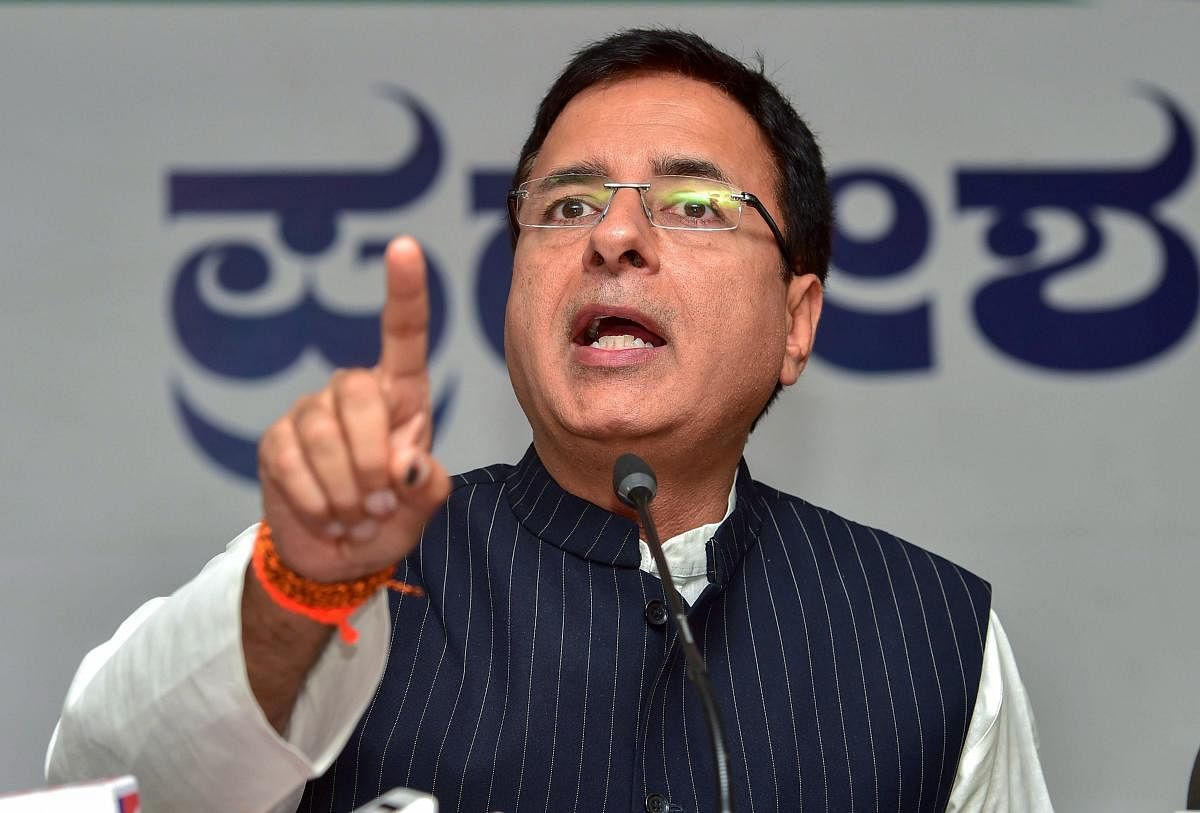 Addressing a press meet on the eve of Congress Working Committee (CWC) meeting at Sewagram in Wardha district near here, AICC chief spokesman Randeep Singh Surjewala said the RSS vision is contrary to the Gandhian ideology. PTI file photo