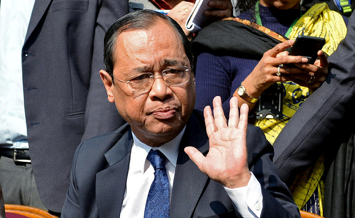 On September 3, the President appointed Justice Gogoi as the 46th Chief Justice of India. He will take oath on October 3 after Chief Justice Dipak Misra retires.(Reuters file photo)