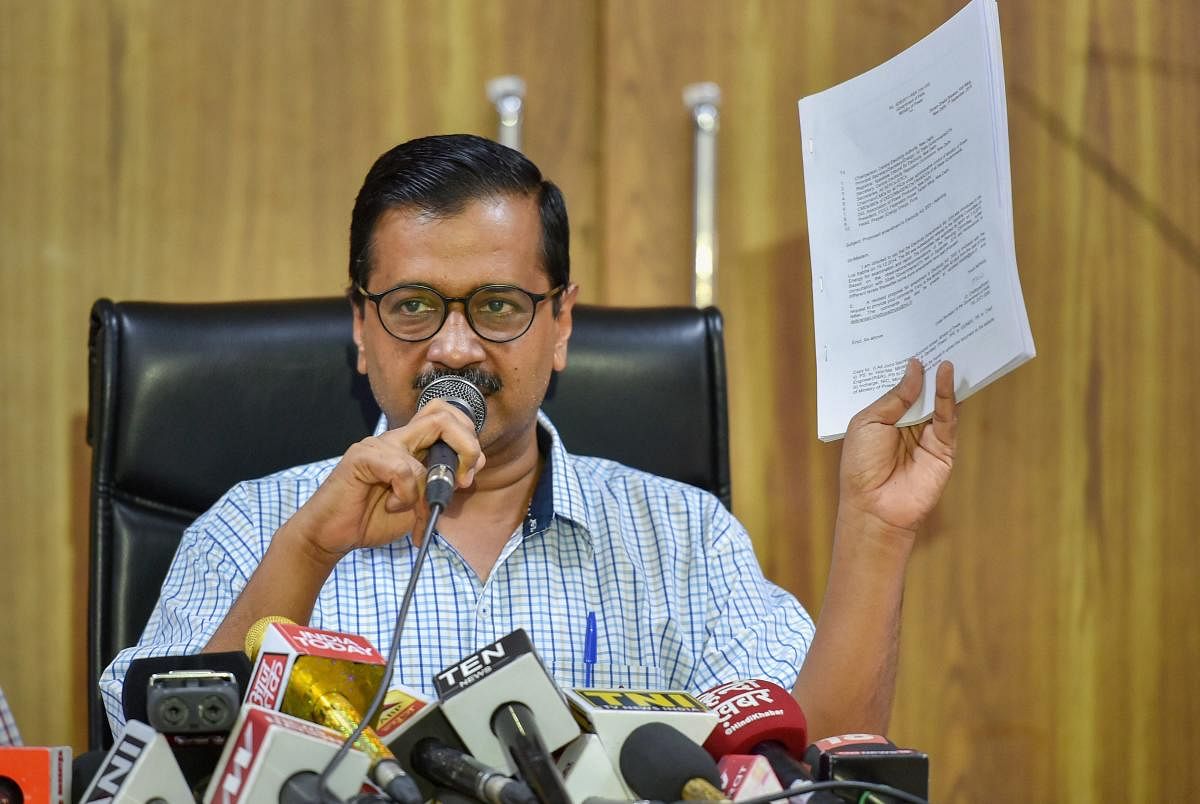 Delhi BJP leader Ashwini Upadhyay on Monday lodged a police complaint against Chief Minister Arvind Kejriwal over the latter's tweets in connection with the shooting down of a tech company executive in Lucknow. PTI file photo