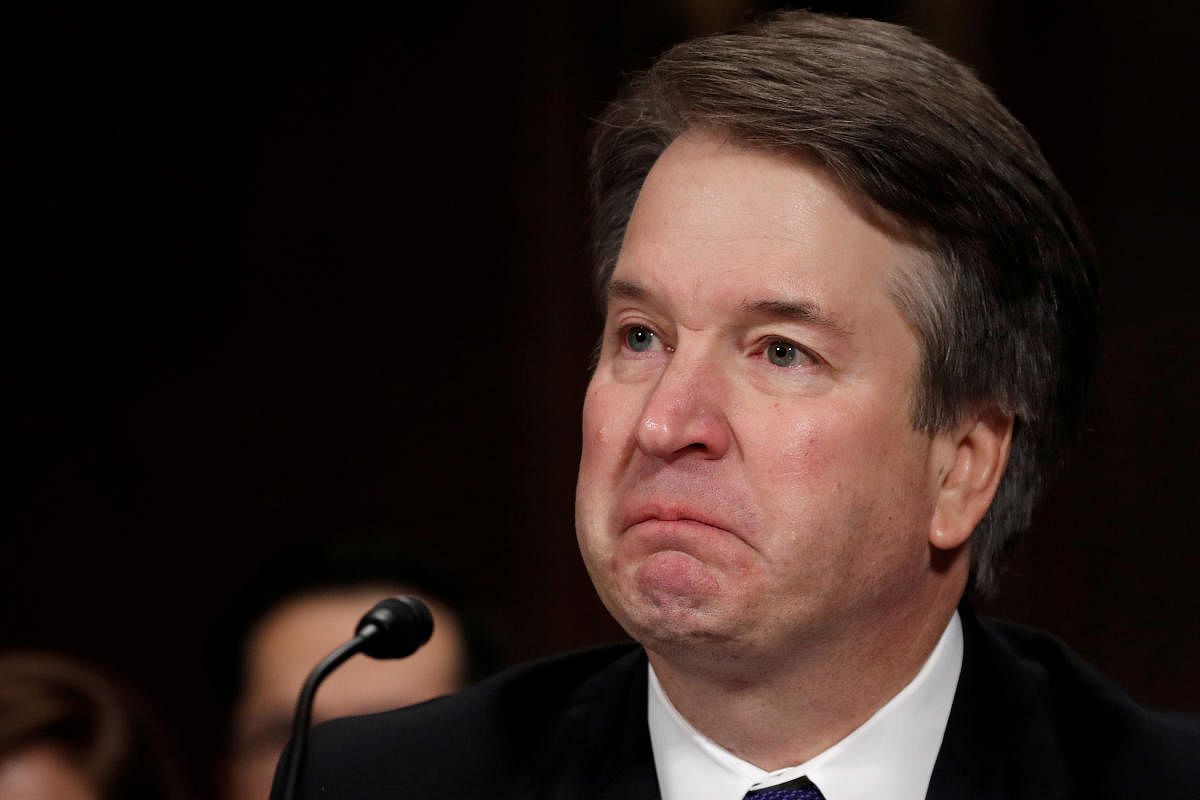 U.S. Supreme Court nominee Brett Kavanaugh becomes emotional as he testifies before a Senate Judiciary Committee confirmation hearing for Kavanaugh on Capitol Hill in Washington, U.S., September 27, 2018. (Reuters File Photo)