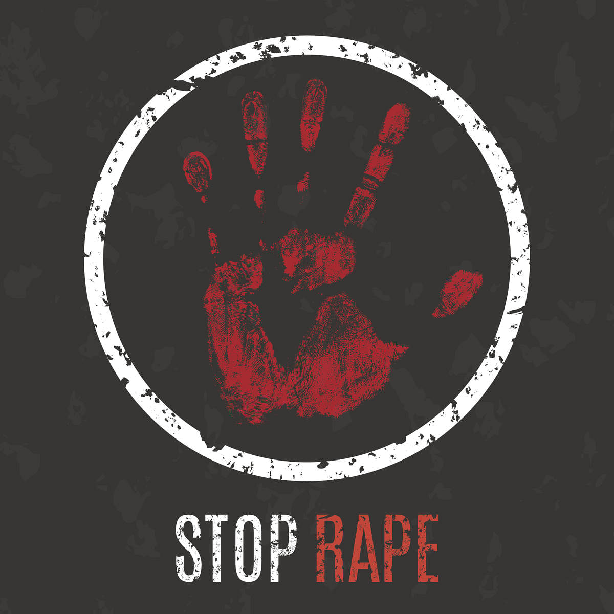 Stop rape sign.