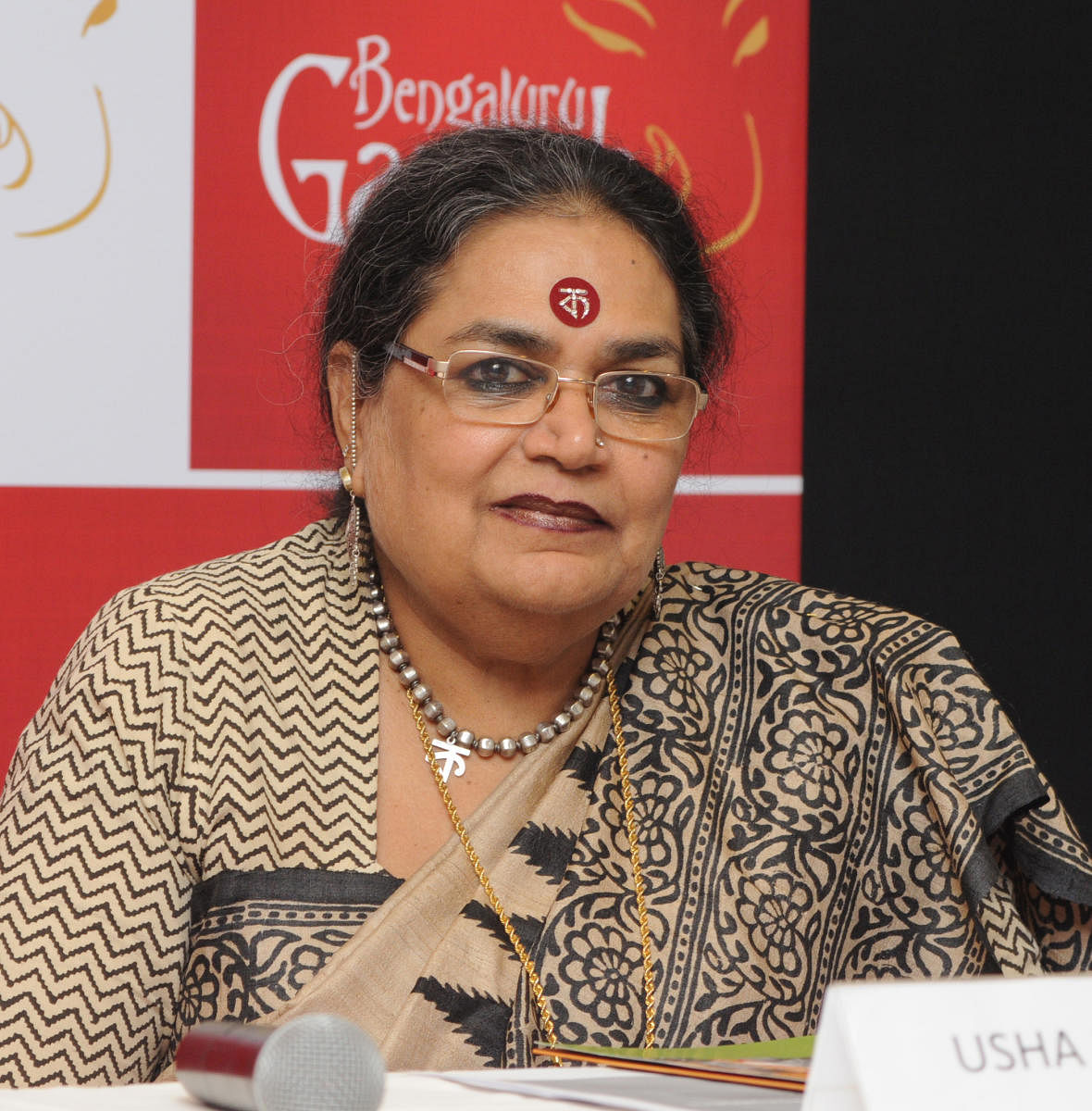 Pop singer Usha Uthup (DH Photo/ S K Dinesh)