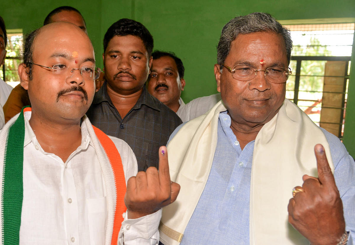 Former chief minister Siddaramaiah’s son Dr Yathindra from Varuna may also be considered as Siddaramaiah is unlikely to accept ministership under Kumaraswamy. DH file photo