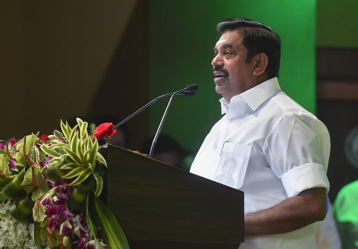 Tamil Nadu Chief Minister K Palaniswami. PTI/FILE