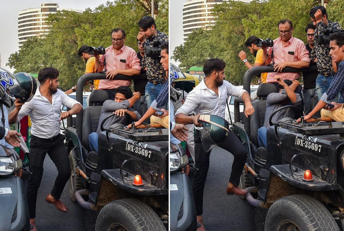 An incident of road rage in New Delhi. PTI/FILE