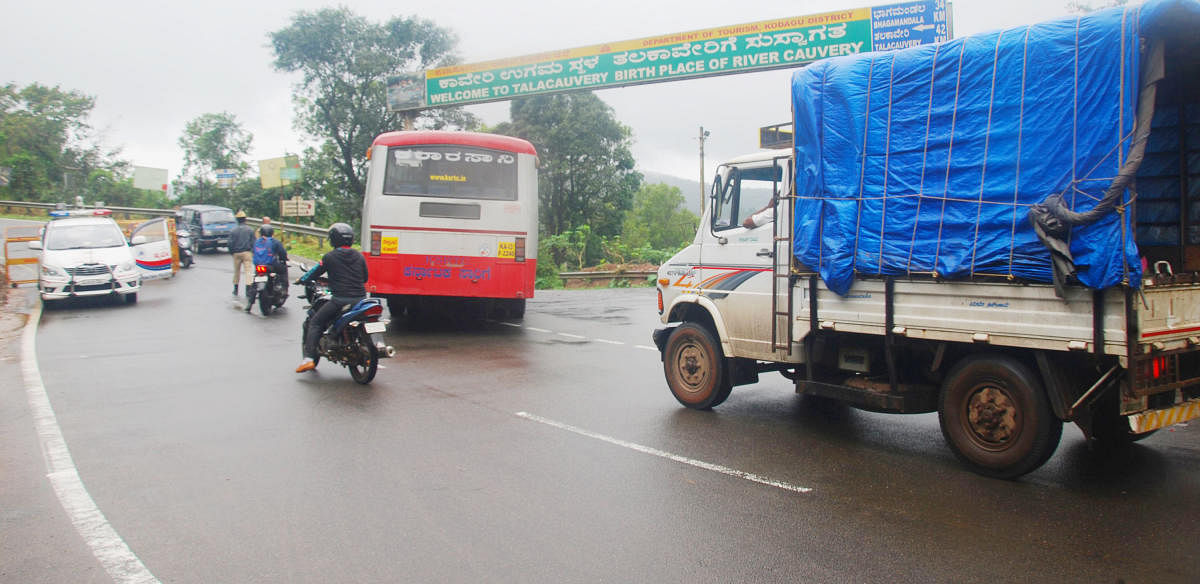 The movement of heavy vehicles has been banned on NH 275.