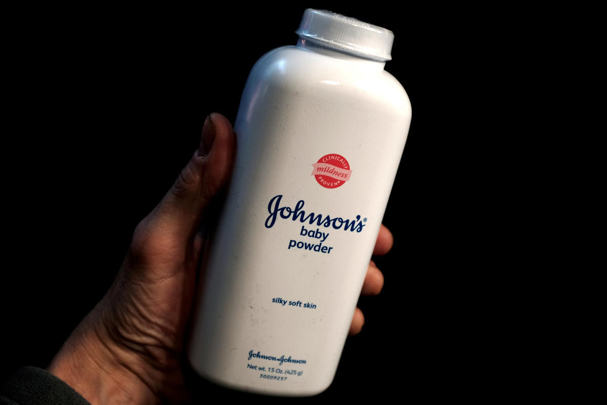 A bottle of Johnson &amp; Johnson baby powder. Reuters