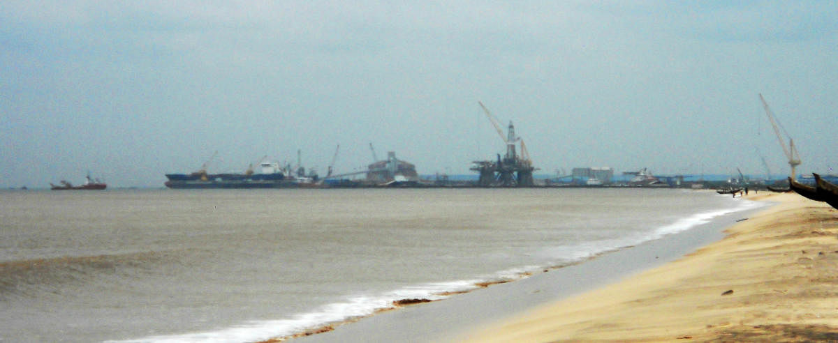 A view of the Kakinada Port.