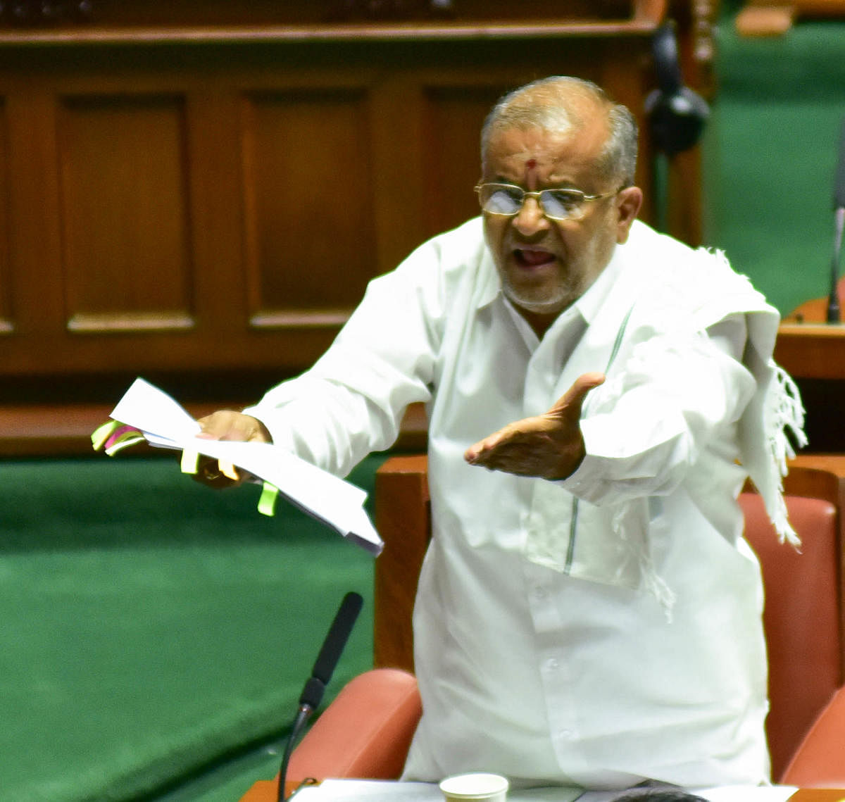 Anything but this! GT Devegowda in Assembly. DH file photo.