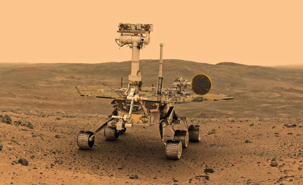 According to the US space agency, it is possible that a layer of dust deposited on the rover's solar panels by the dust storm is blocking sunlight that could recharge its batteries.