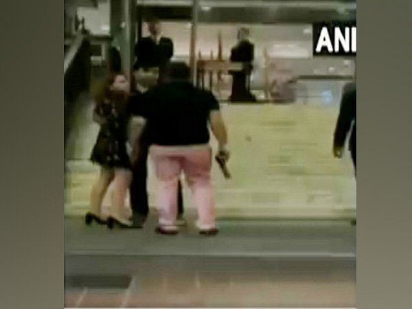 A video of the incident that occurred early on Sunday went viral on social media resulting in a massive public outrage prompting the police to step in and launch a hunt for the accused Ashish Pandey who has since been missing. (Image courtesy ANI/Twitter)