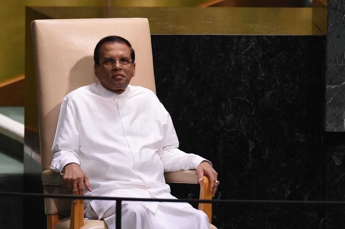 The minister, who declined to be named, claimed that the president Maithripala Sirisena said that India's external intelligence agency RAW was behind the plot. AFP File Photo
