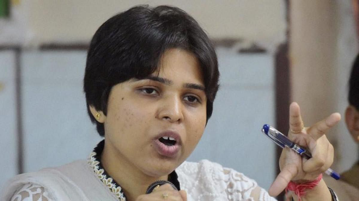 Desai, president of Bhumata Ranragini Brigade, has been batting for women's entry into the Sabarimala temple in Kerala. (File Photo)