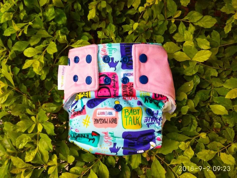  Superbottoms, the cloth diaper, is not only helping infants have a rash free experience, but also protecting the environment from the disposable diapers. DH Photo