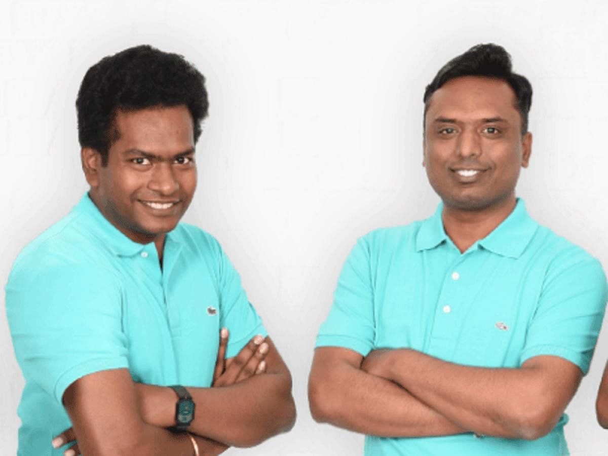 CEO Sathvik Vishwanath (left) and co-founder Harish B V.
