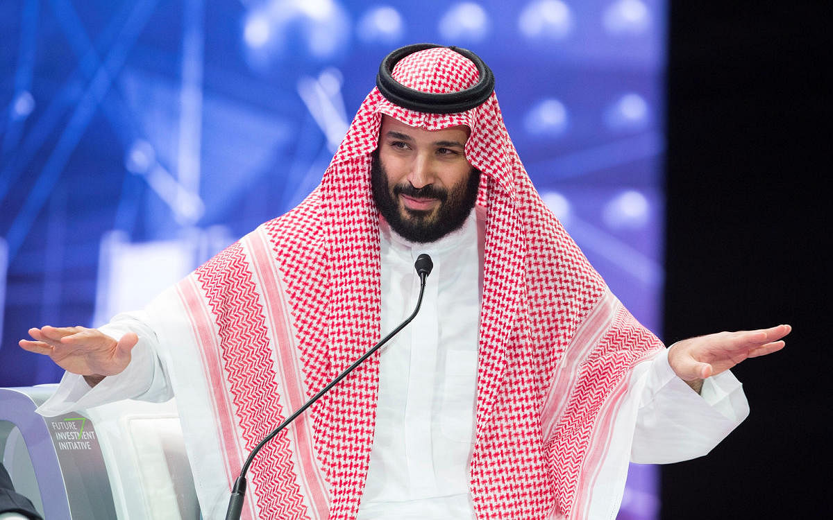 Saudi Crown Prince Mohammed bin Salman speaks during the Future Investment Initiative Forum in Riyadh on October 24, 2018. Reuters