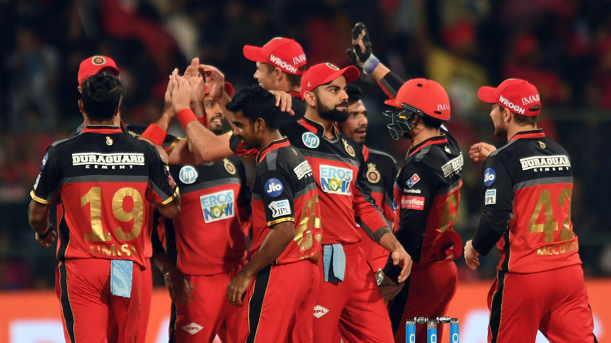RCB will have to regroup and find winning ways again if they are to make it to the IPL play-offs this time. DH photo/ Srikanta Sharma R