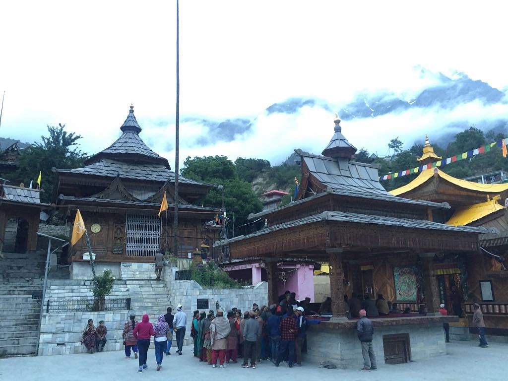 Residents of village Sangla in Kinnaur in Himachal Pradesh flock the village temple to seek a loan from the temple. 