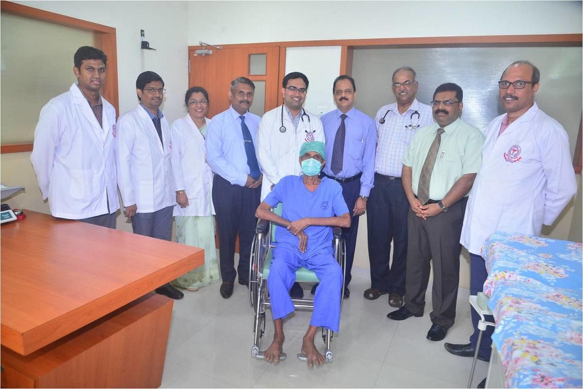 Doctors who performed the autologous stem cell transplantation with the patient.