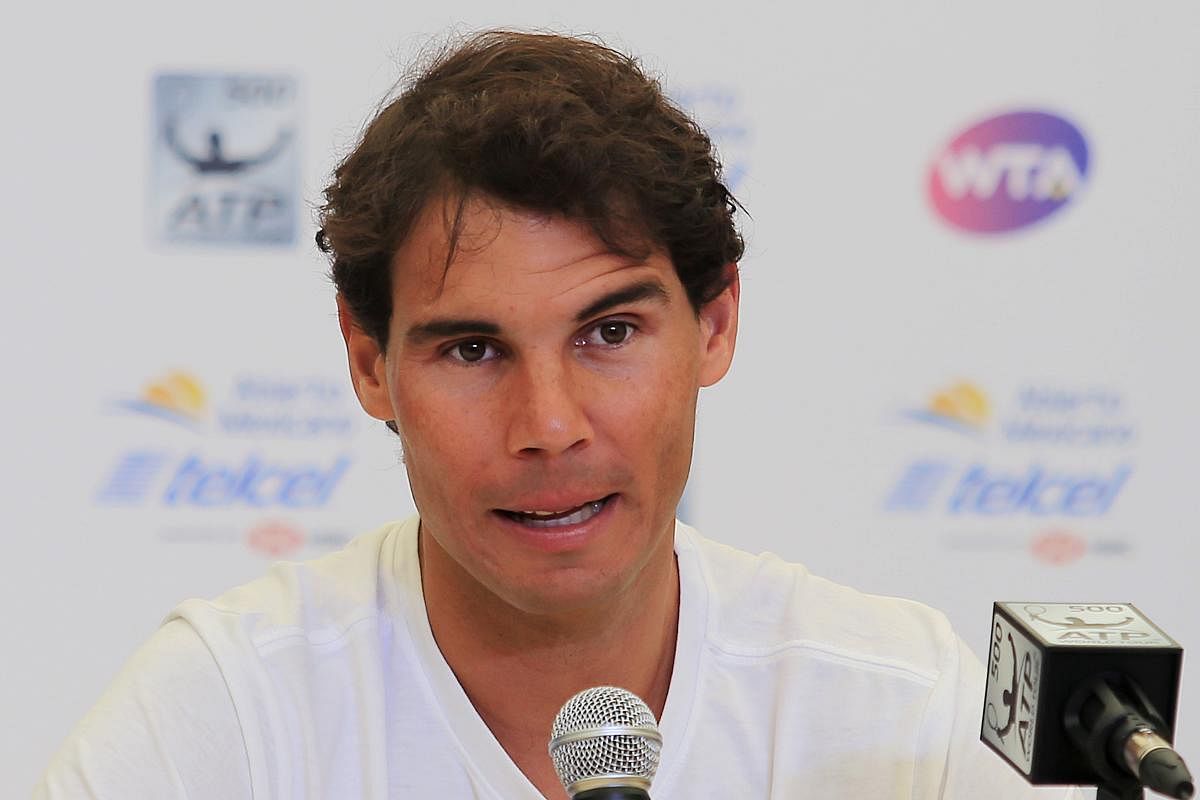 Spain's Rafael Nadal, out for two months after the US Open, will return to action with the Paris Masters. AFP
