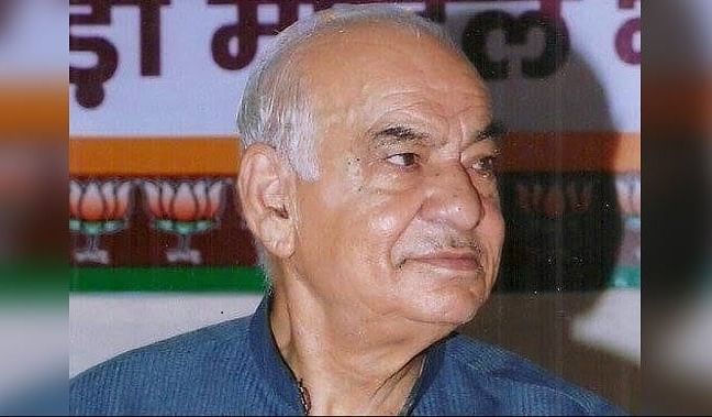 BJP leader Madan Lal Khurana was the chief minister of Delhi from 1993 to 1996.  (Photo via FB)