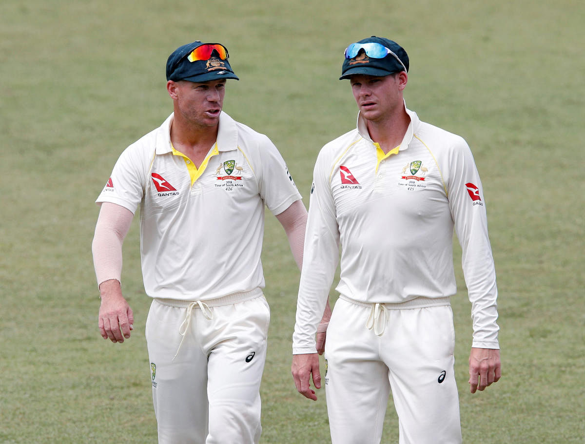 Australia's David Warner (left) and Steve Smith. Reuters File Photo. 