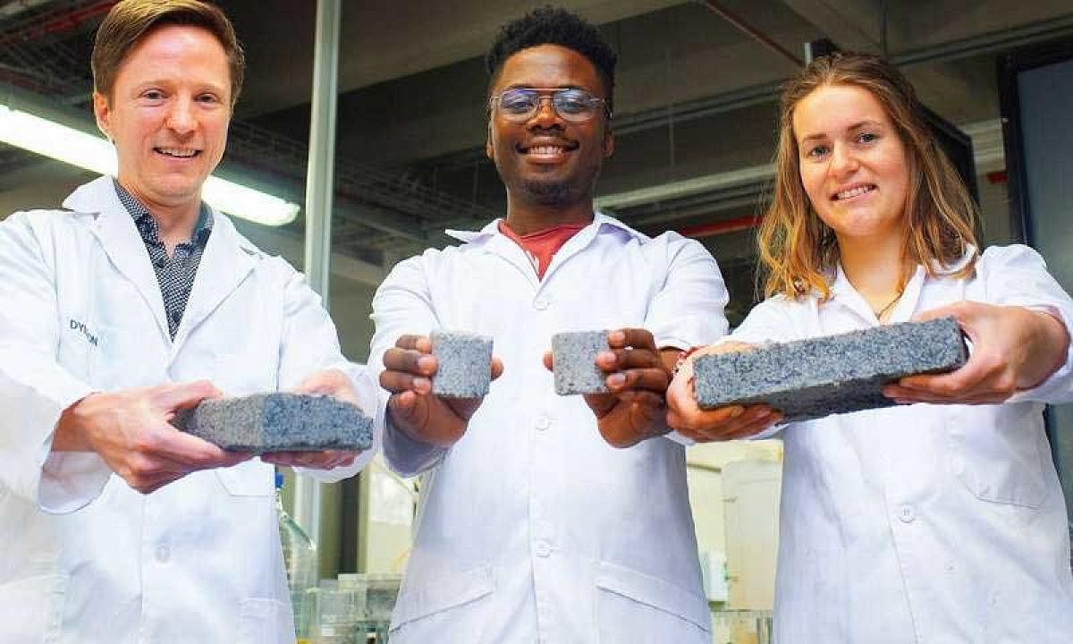 The bio-bricks are created through a natural process called microbial carbonate precipitation, said researchers from the University of Cape Town (UCT) in South Africa. (Image Credit: University of Cape Town)