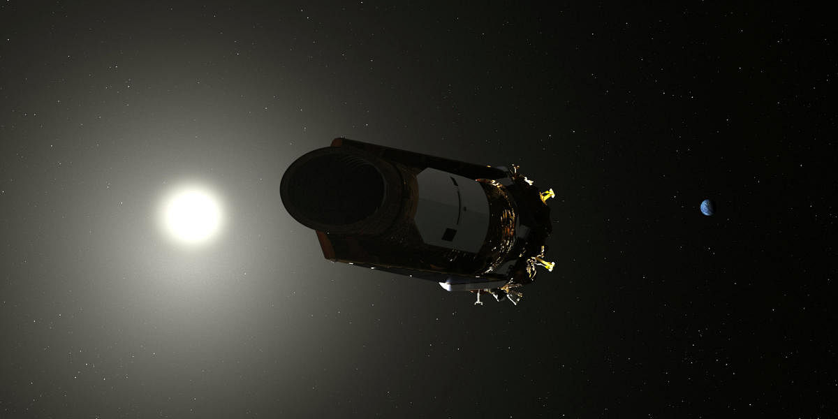 An artist's conception of the Kepler Space telescope is shown in this illustration provided October 30, 2018. (NASA/Handout via REUTERS)