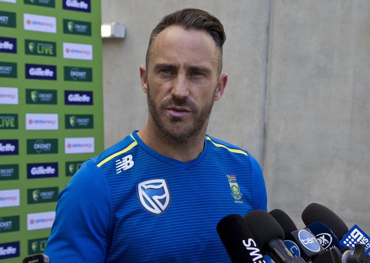 South Africa captain Faf du Plessis insists his team won't dredge up the past. AFP Photo