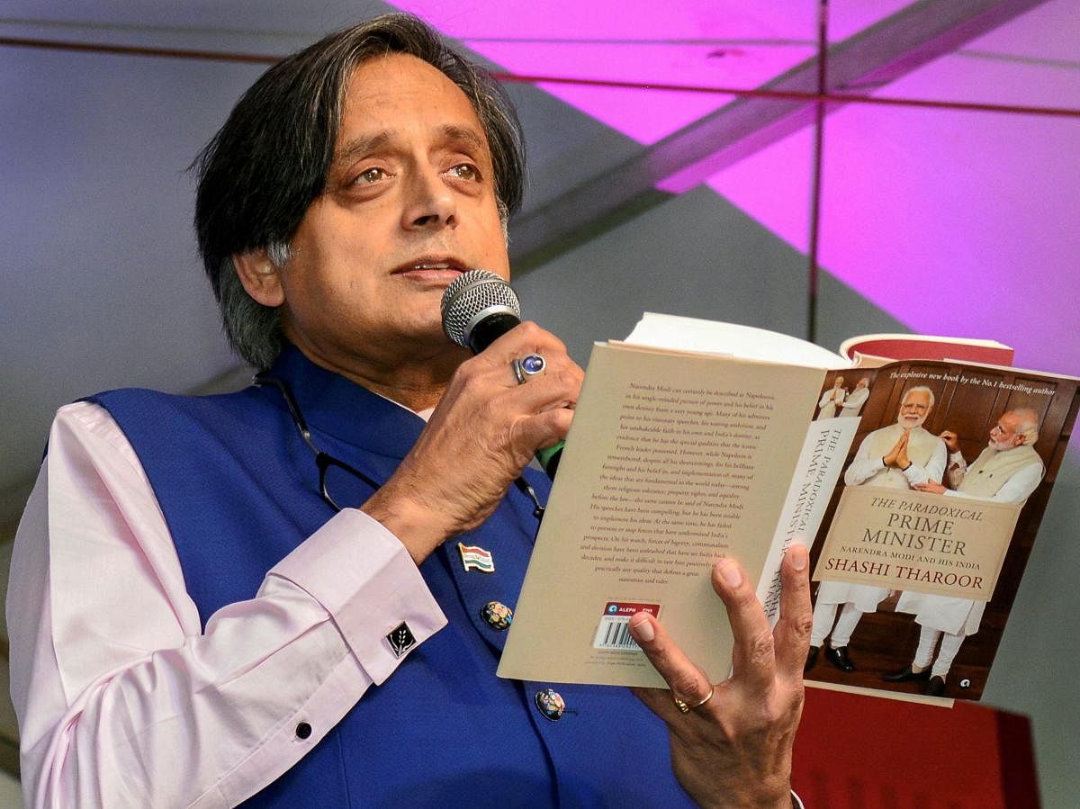 Congress MP Shashi Tharoor. PTI File Photo