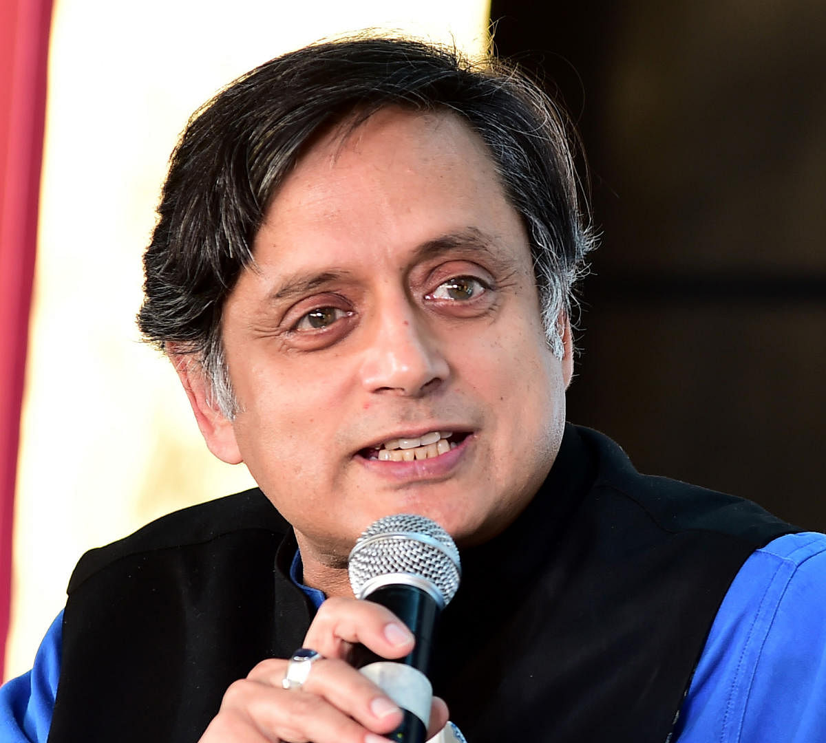 Congress leader Shashi Tharoor. DH File Photo 