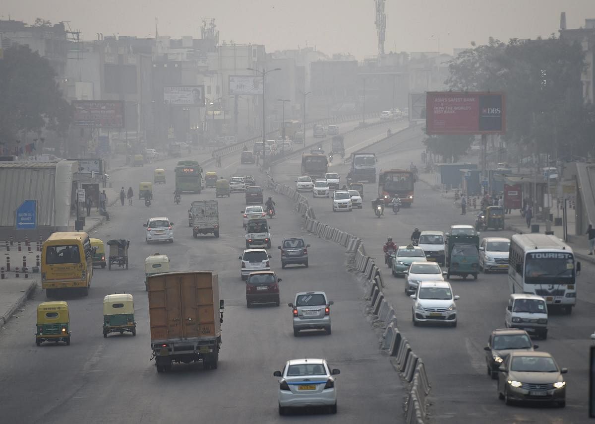 The overall Air Quality Index (AQI) of Delhi was recorded at 346, which falls in the 'very poor' category, according to data of the Central Pollution Control Board (CPCB). (PTI Photo)