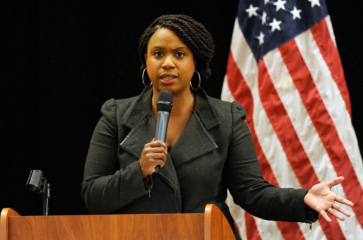 Massachusetts Democratic congressional candidate Ayanna Pressley. AFP photo