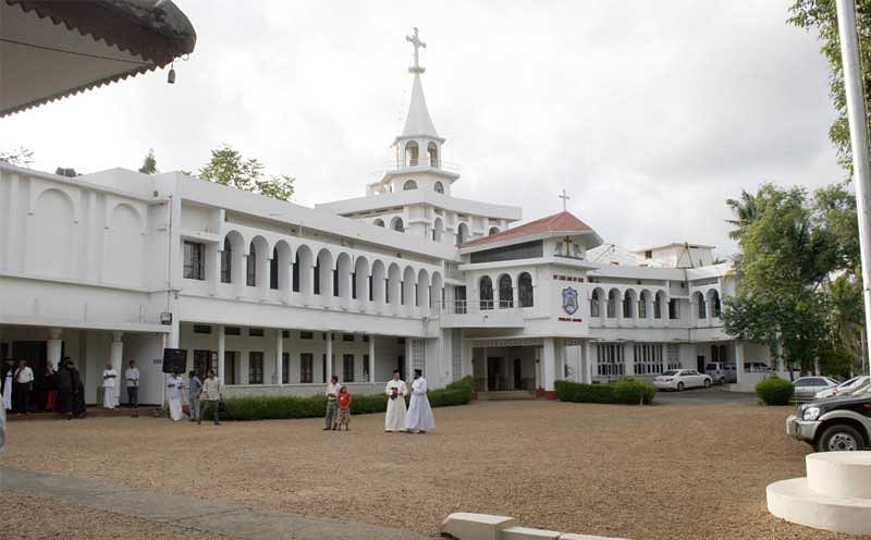 The Malankara Orthodox Syrian Church headquarters in Kottayam. 