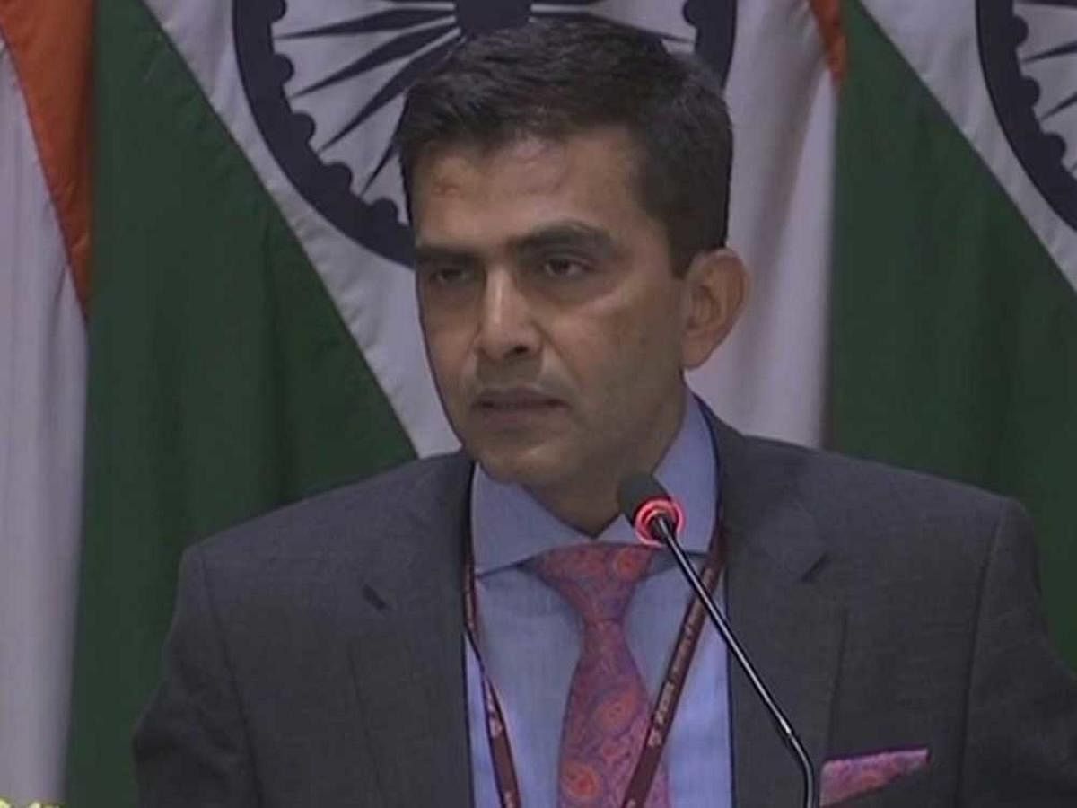Ministry of External Affairs Spokesperson Raveesh Kumar said Prime Minister Narendra Modi had made India's stand clear on the issue. ANI Photo