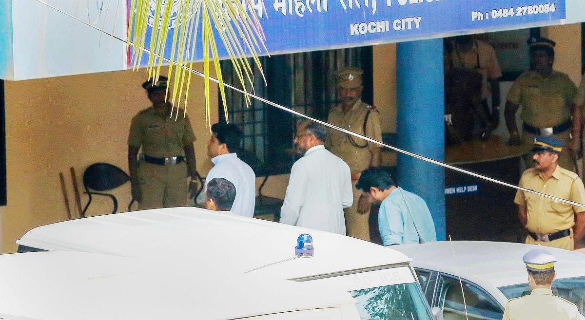 Bishop Franco Mulakkal, accused of raping a nun, appears for questioning before the special investigation team of the Kerala police, in Thrippunithura, Wednesday, Sept 19, 2018. (PTI Photo)