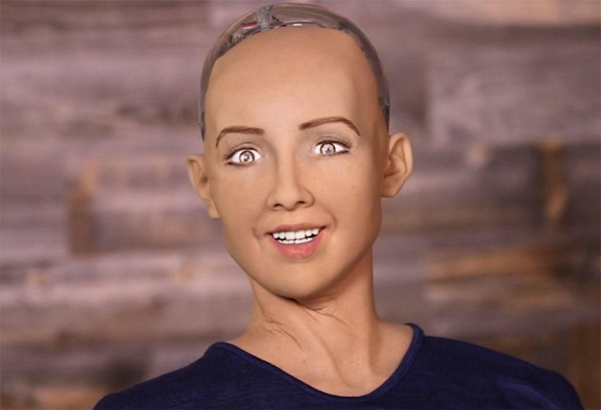 Sophia, the first humanoid robot, will interact with experts in financial technologies, regulators, investors and IT professionals during her maiden appearance at the event. (File Photo)