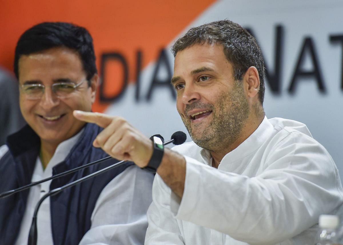 Congress president Rahul Gandhi on Friday sent out a tweet asking his nearly eight million followers to join him on Facebook Live. PTI file photo