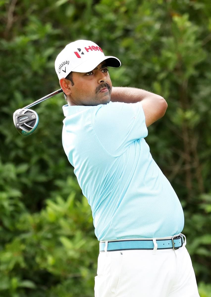 ON SONG Anirban Lahiri of India in action during the first round of the Mayakoba Golf Classic on Thursday. AFP