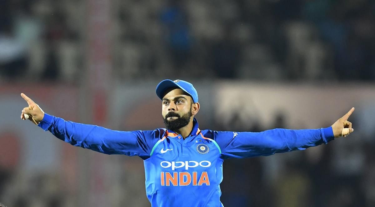 Kohli remained in pole position with 899 points while limited overs vice-captain Rohit Sharma remained second in the list. AFP file photo