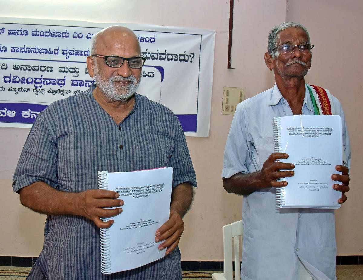 Dr Ravindranath Shanbhog releases the report.