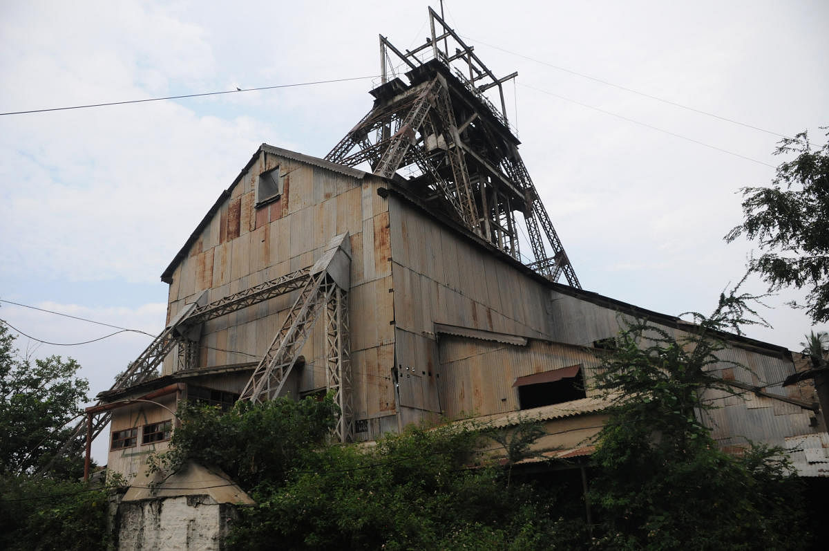 The defunct gold mines at Kolar Gold Fields. The Centre is willing to hand over Bharat Gold Mines Limited to the state, provided it agrees to clear Rs 1,600 crore, which BGML owes to the Mines Ministry. DH File Photo