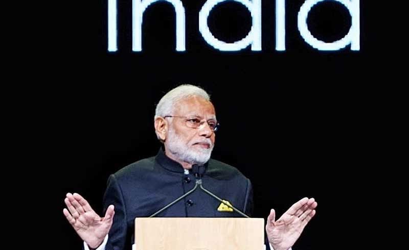 Modi became the first world leader to address the festival which was launched in 2016 and is in its third edition. (Image source: Twitter/PIB)