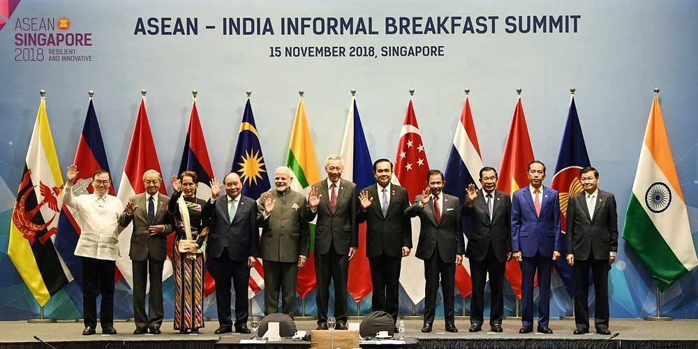 "Had a great interaction with ASEAN leaders at the ASEAN-India Informal Breakfast Summit. We are happy that ties with ASEAN are strong and are contributing to a peaceful and prosperous planet," Modi said in a tweet. (Twitter/narendramodi))