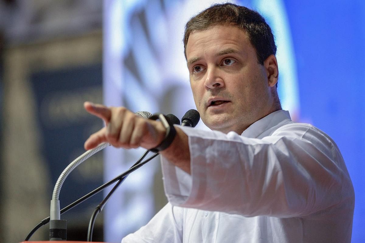 Videos posted by Congress president Rahul Gandhi seems to have hit the mark with one on rising atrocities against Dalits eliciting a rejoinder from the RSS. PTI File Photo