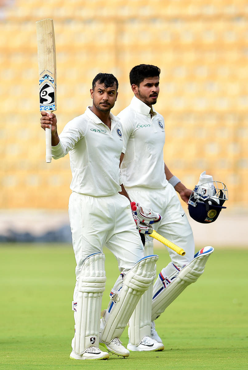 Mayank Agarwal hopes to cash in on his current rich vein of form. DH Photo 