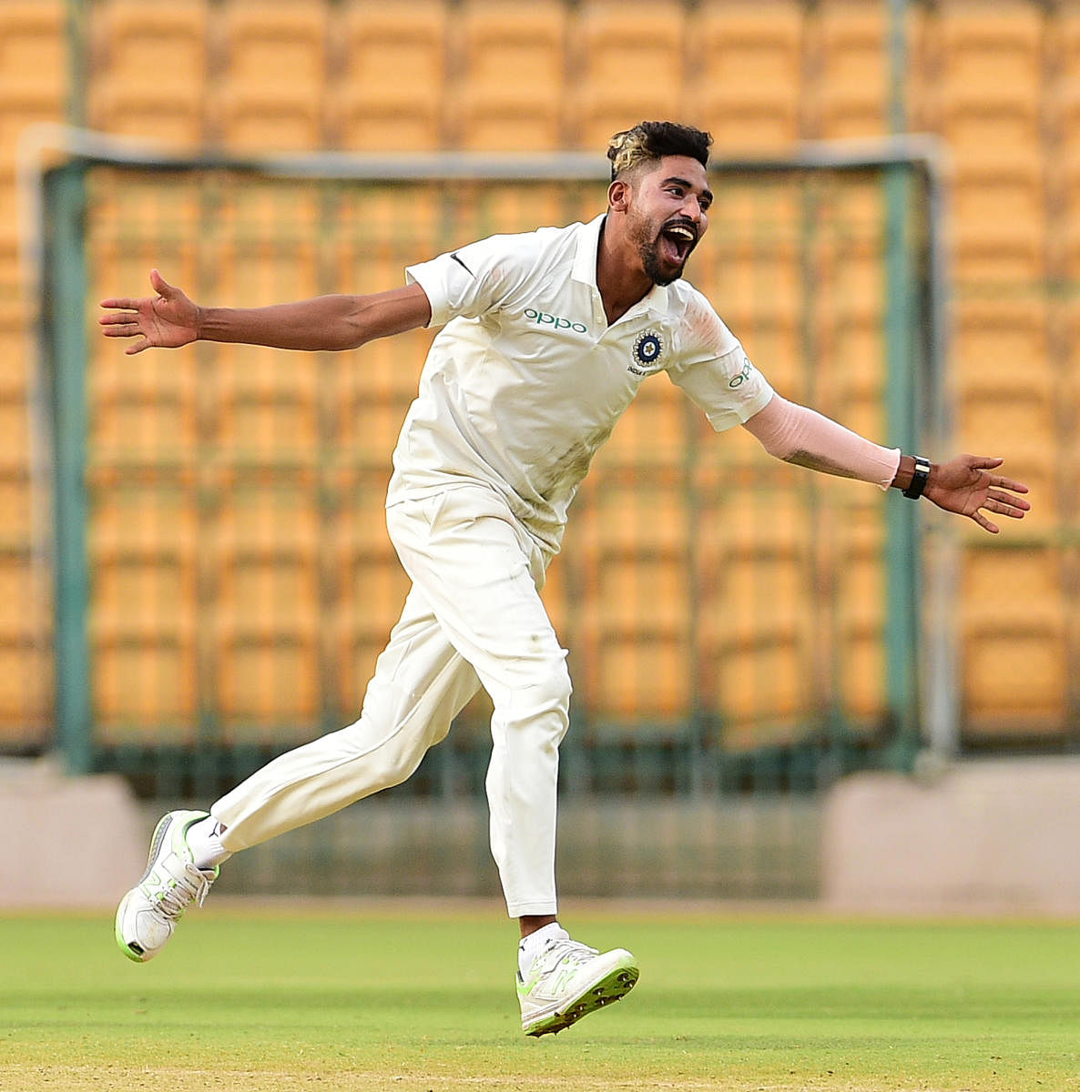 Mohammed Siraj would look to continue his good work against South Africa A. DH Photo